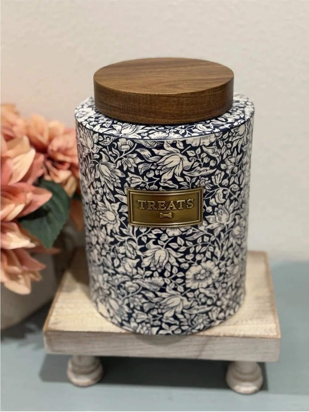 William Morris & Co Bluebell Pets Treat Jar Canister New